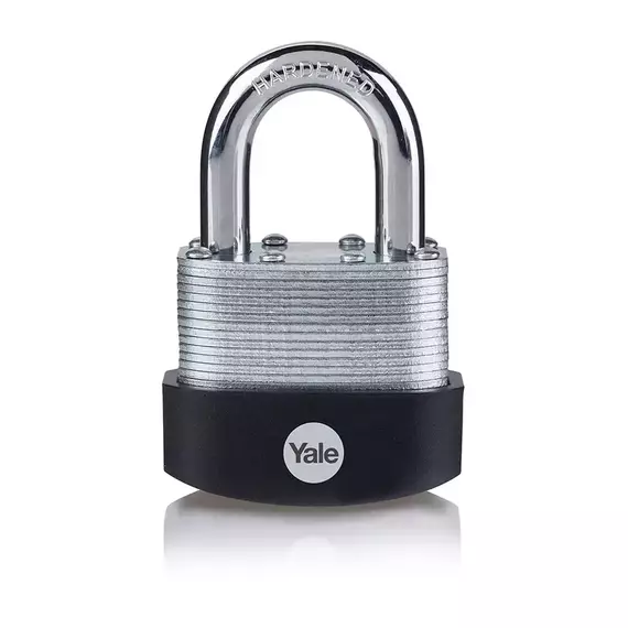 Yale 60mm Laminated Steel Padlock Hardened Shackle PL-125B/60/133/1
