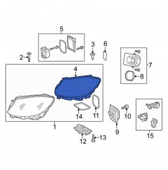 Mercedes Benz Genuine GASKET FOR LIGHT HOUSING 0008262700