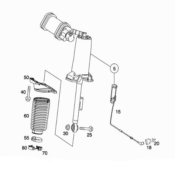Mercedes Benz Genuine HOSE CLAMP 0009955435