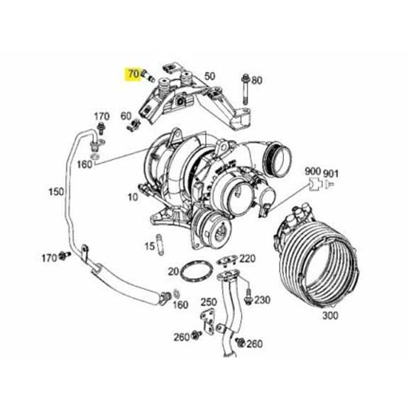 Mercedes Benz Genuine BOLT WITH HEAD AND PIN 0019911815
