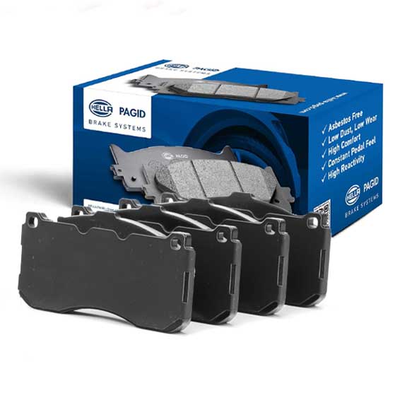 Hella Pagid (HELLA # 8DB355011401) FRONT DISC BRAKE PAD SET For Mercedes Benz 0044206220