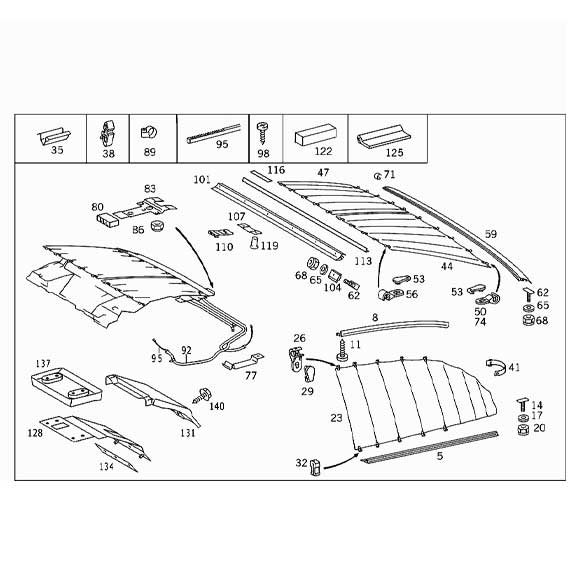 Mercedes Benz Genuine CLAMP 0089881078