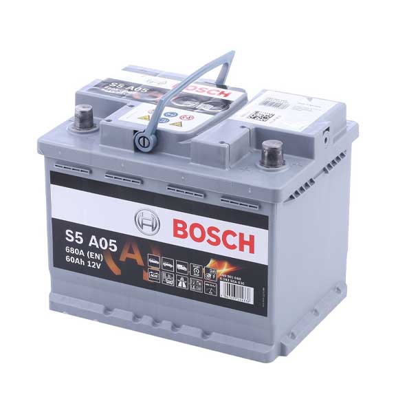 BOSCH AGM ­BATTERY S5 A05 ­12V 60AH 680A ­(0 092 S60 050) 0092S5A050