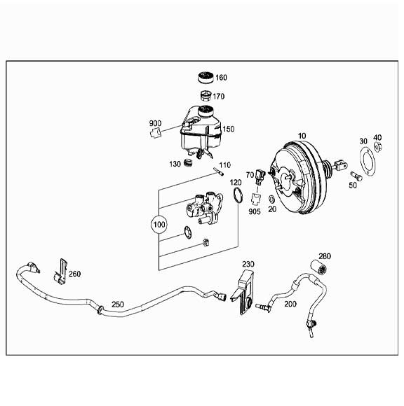 Mercedes Benz Genuine CLAMPING BRACKET 0129888878