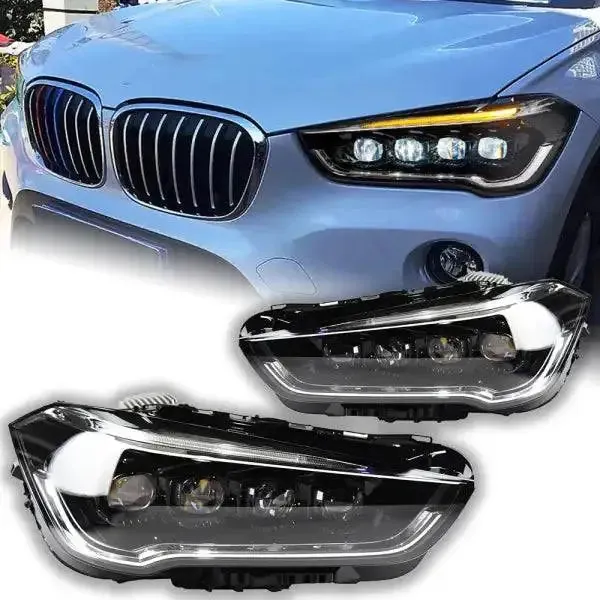 LED Headlight Projector Lens Animation DRL Signal Head Lamp Light Automotive Compatible With BMW X1 2017-2020 F48 F49