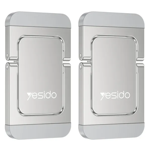 YESIDO LP11 Adjustable Laptop Riser Stand, 2-Pack Silver Cooling Stand
