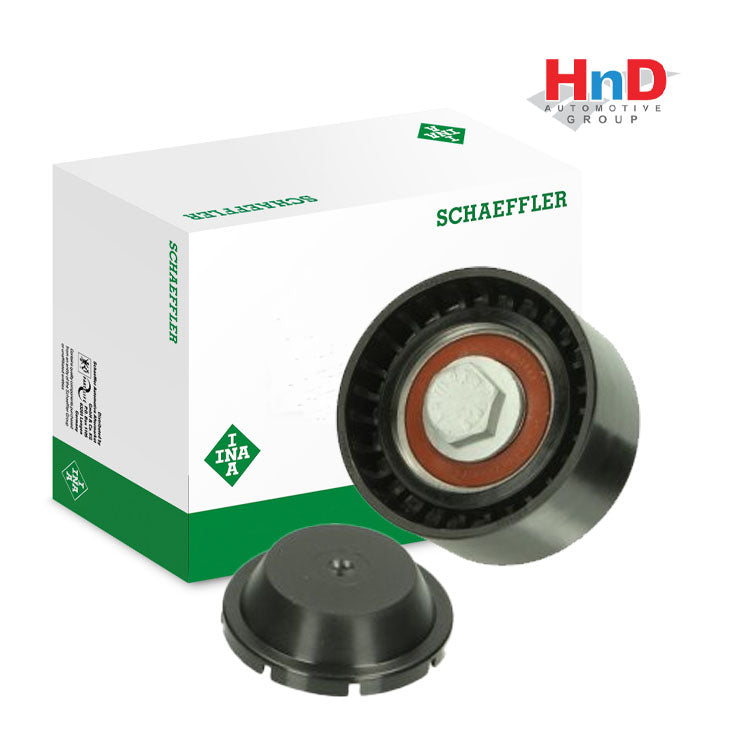 INA (INA # 532 0555 10) Deflection / Guide Pulley, v-ribbed belt For AUDI Q7 4LB Cayenne 9PA 3D1 3D2 3D3 3D4 3D6 3D7 3D8 3D9 022145276A