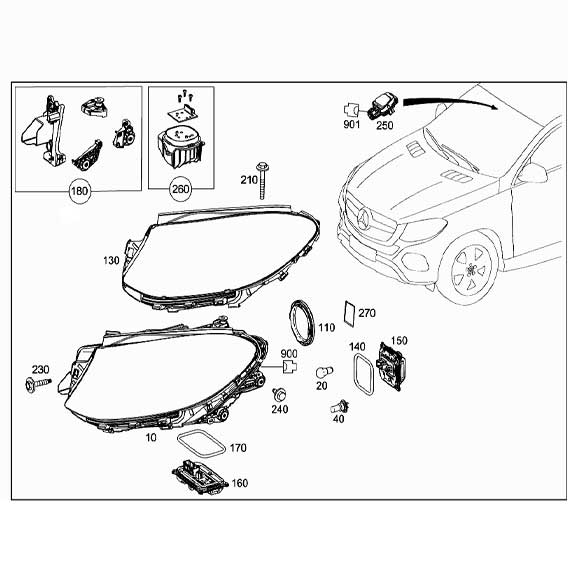 Mercedes Benz Genuine CONNECTOR HOUSING 0255451926