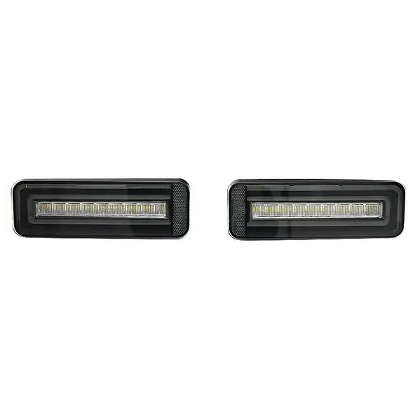Rear Led Bumper Light Reflector Tail Brake Stop Lamp Turn Signal Light Smoke CC-7060 Compatible With Range Land Rover Defender 90 110 130 L663 Lr129997 2020+