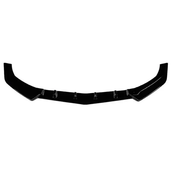 Front Bumper Lip Splitter Skirts Zst-1098 Gb Glossy Black CC-9268 Compatible With Mercedes Benz E Class W212 2012-2015 C207 Amg