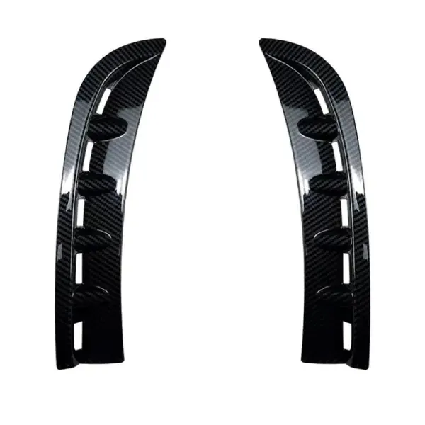 Front Amg Bumper Flag Side Lip Spoiler Skirts Splitter Zst-281 Cf Carbon Fiber Look CC-5342 Compatible With Mercedes Cls W257 C257 2018+