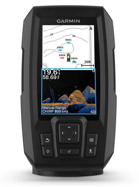 Garmin STRIKER Vivid 4cv Fishfinder With GT20-TM Transducer - Black