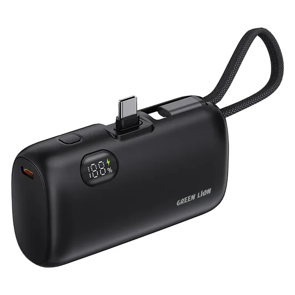 Green Lion Pocket Volt 10000mAh Power Bank - Black