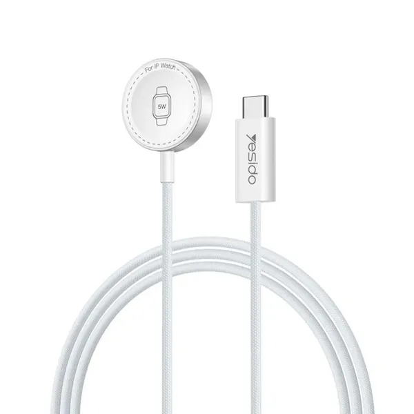 YESIDO DS36 1m Apple Watch 5W Fast Charge Type-C Cable White