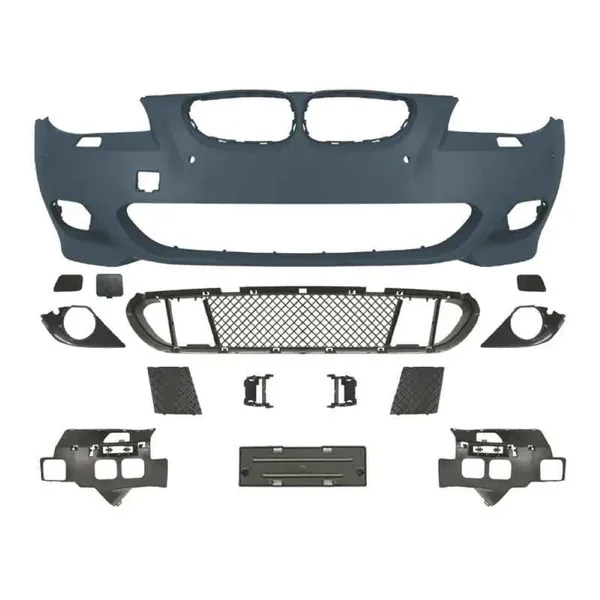 Front Bumper Upgrade Convert To M Sport Mt M Tech Bodykit Bumper E60-004 Gc CC-9196 Compatible With Bmw 5 Series E60 2004-2010