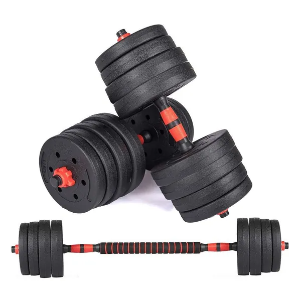 Everlast 40KG Vinyl Barbell & Dumbbell Set