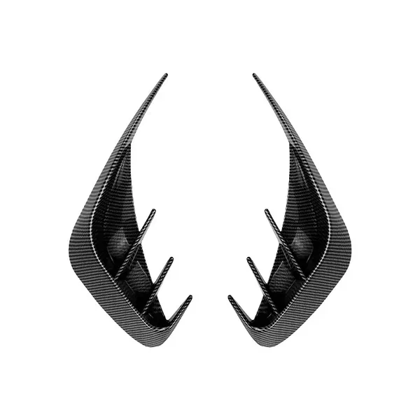 M Sports Rear Bumper Lip Splitter Skirts Canard Carbon Fiber Look Zst-914 Cf Usa CC-6065 Compatible With Bmw 3 Series G20 G28 Touring