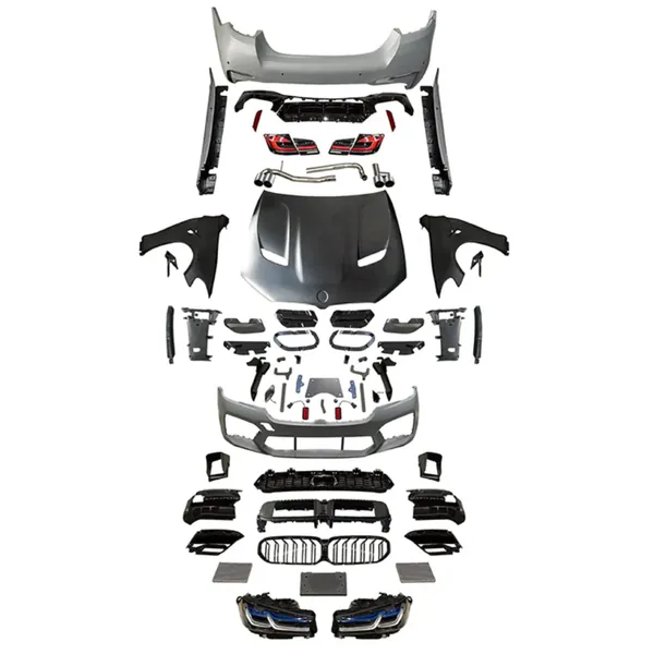 Cs Upgrade Facelift Conversion Cs Hood Fender Bodykit Bumper Headlight Taillight XENON CC-6325 Compatible With Bmw 5 Series F10 F18 2010-2017 To 2021+ G30 G38 F90 Lci M5 M Sports