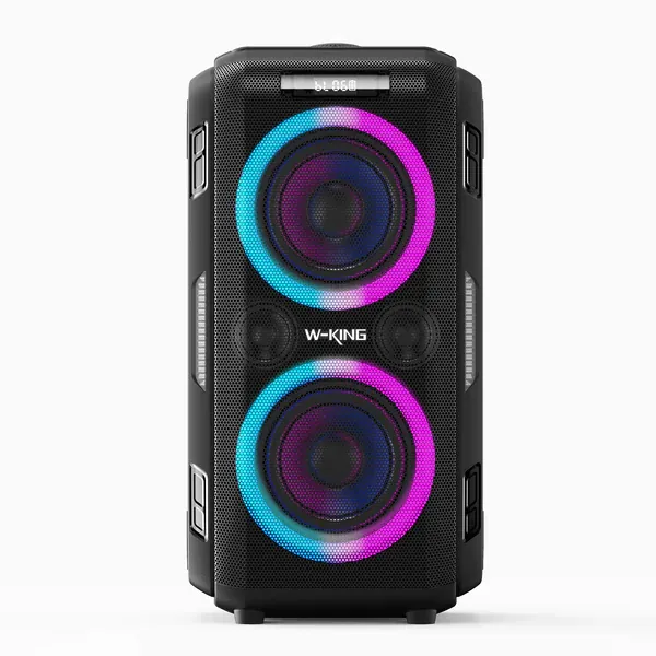 W-KING T9 Pro 120W RMS High Power Bluetooth Party Speaker with Bass Boost (250W Peak)