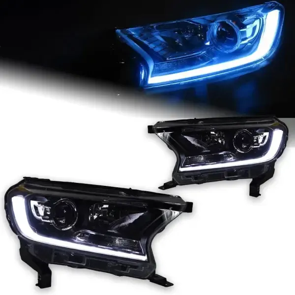LED Headlight LED DRL Hid Bi Xenon Compatible With Ford Everest Endeavor 2016-2018 New Ranger