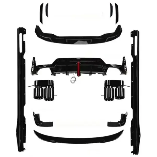 V-ten Vten Bodykit Front Rear Lip Diffuser Only 340i Exhaust Tip Side Skirts Splitter CC-4837 Compatible With Bmw 3 Series G20 Lci G28 2023+