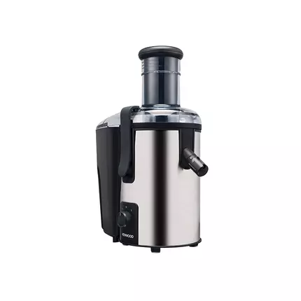 Kenwood Juicer 700W 2L Stainless Steel Juice Extractor with 75mm Wide Feed Tube, 2 Speed, Transparent Juice Jug, Pulp Container Anti Drip JEM50.000BS