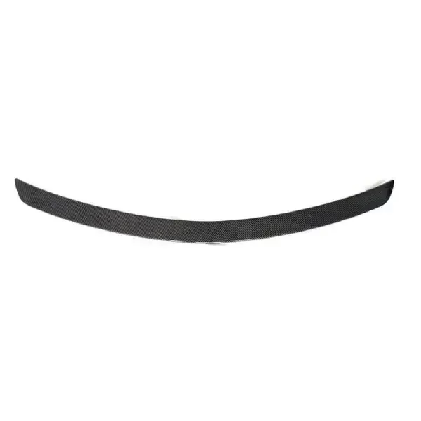 Rear Trunk Mid Lip Spoiler Splitter Skirts Zst Carbon Fiber Look CC-4099 Compatible With Mercedes C Class W204 2007-2014
