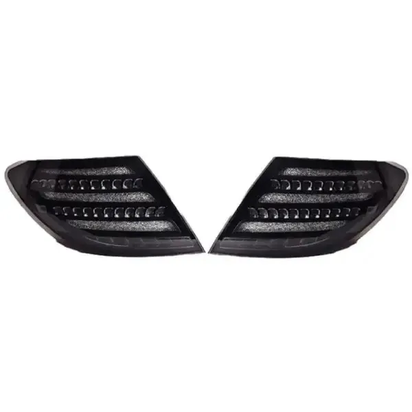 Rear Upgraded Tail Light Lamp Xenon Taillight Retrofit Upgrade Modified Led Drl Hid Laser Smoke Maybach Style CC-5762 Compatible With Mercedes Benz C Class W204 2007-2014