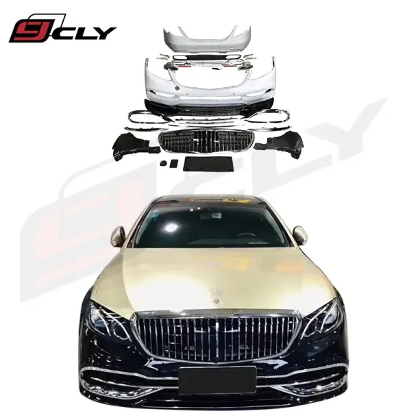 Body Kit Include Front Rear Bumper with Grille Compatible With Mercedes Benz E-Class W213