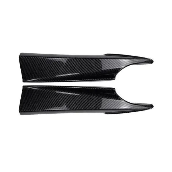 M Sport M Performance Front Bumper Splitter Lip Skirts Flag Zst-394 Cf Carbon Fiber Look CC-4008 Compatible With Bmw 3 Series F30 2012-2018