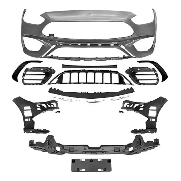 Front Upgrade Facelift Convert Bodykit To W206 Amg C43 Bumper CC-5518 Compatible With Mercedes C Class W206 2022-2024