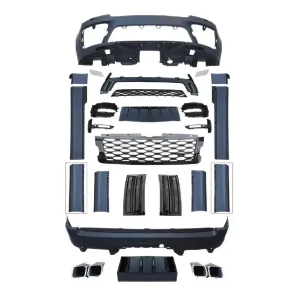 Upgrade Facelift Convert To Svo Bodykit Bumper Side Skirts Grill CC-5844 Compatible With Range Land Rover Vogue L405 2018-2022
