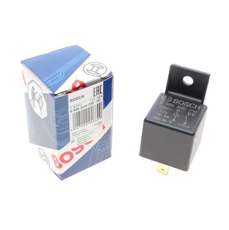 Bosch MINI RELAY (0 986 AH0 250) 12 Volt 30 A 5-pin connector 0986AH0250