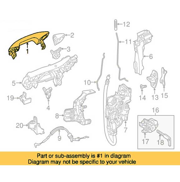 Mercedes Benz Genuine DOOR HANDLE 09976019017992