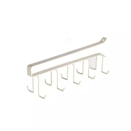 Nadstar1 Dish Rack 5 Hooks Hanging Cup & Utensil Holder Closet Shelf With Hanger HP93-061