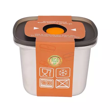 Nadstar1 Stainless Steel Food Storage 550ml ECO-Friendly Lunchbox Compartments Stainless Steel Take Away SP0572