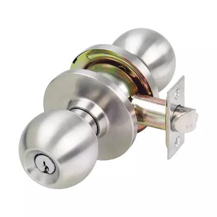 Yale Entrance Knob Set Stainless Satin Steel