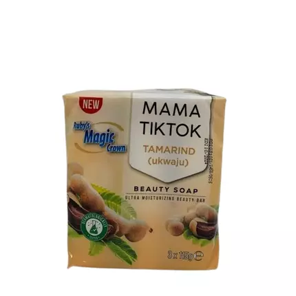 Ruby's Magic Crown Mama TikTok Soap Tamarind (Ukwaju) Ultra Moisturizing Beauty Bar 115g (Pack of 72 Pcs)