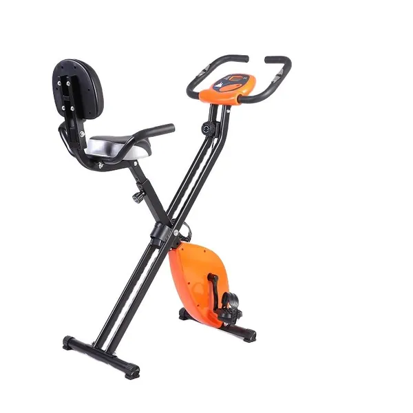 Zoolpro Indoor Sports Stationary Cardio Exercise Bike - Black & Orange