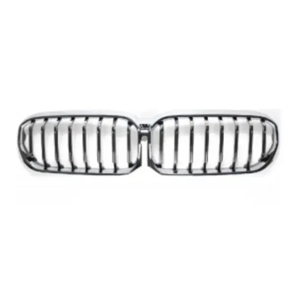 Front Bumper Show Grill Chrome Single Line CC-3051 Compatible With Bmw 5 Series G30 Lci 2021+