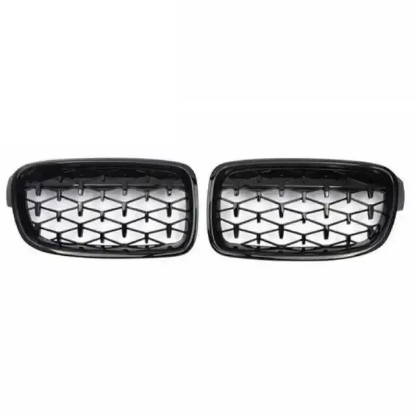 Front Bumper Grill Dimaond Black CC-1542 Compatible With Bmw 3 Series F30 2012-2018