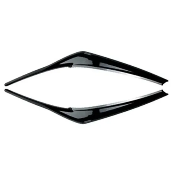 Front Bumper Headlight Light Eyebrows Eyelid Splitter Skirts Canard Glossy Black Zst-132 Gb CC-6218 Compatible With Toyota Camry 2018+2024