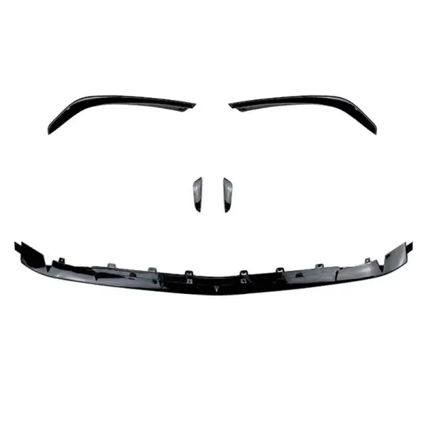 Amg Bumper Front Splitter Lip Canards Skirts Flag 5 Part Zst-532a Zst-532bc Zst-113d Carbon Fiber Look CC-3749 Compatible With Mercedes Benz A Class W177 2018+