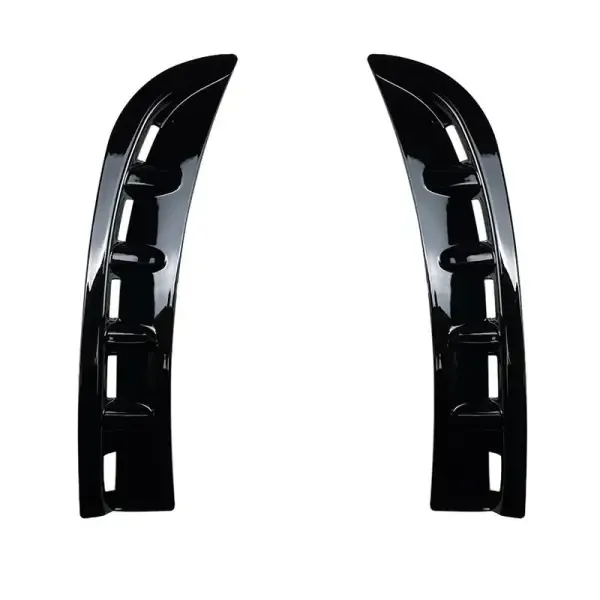 Front Amg Bumper Flag Side Lip Spoiler Skirts Splitter Zst-281 Gb Glossy Black CC-5341 Compatible With Mercedes Cls W257 C257 2018+