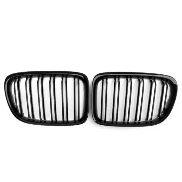 Front Bumper Grill Glossy Black CC-1596 Compatible With Bmw X1 E84 2009-2016