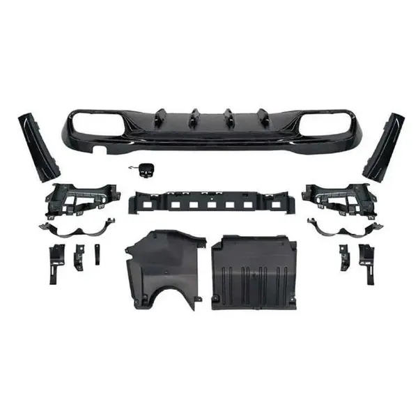 Amg Rear Bumper Upgrade Convert To Amg Amg C63 After Rear Lip Diffuser Gc W206-005 CC-9544 Compatible With Mercedes Benz C Class W206 2022-2025