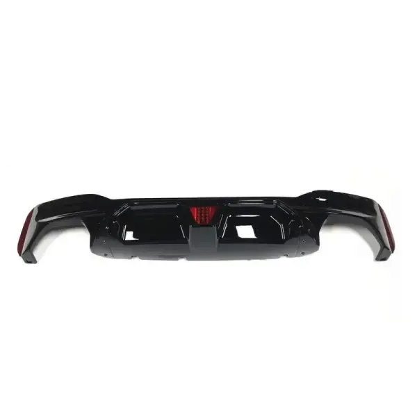 Rear Bumper Lip Rear Diffuser M5 M Sports M Performance M Sports M5cs G30 After Lip Black M5cs With Light AR-BMW-0135 CC-3026 Compatible With BMW 5 Series G30 2017-2021
