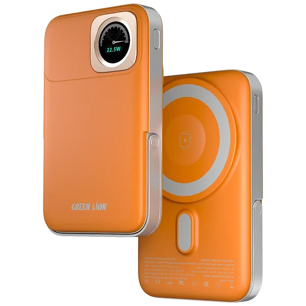 Green Lion Volt Gauge 10000mAh Power Bank - Orange