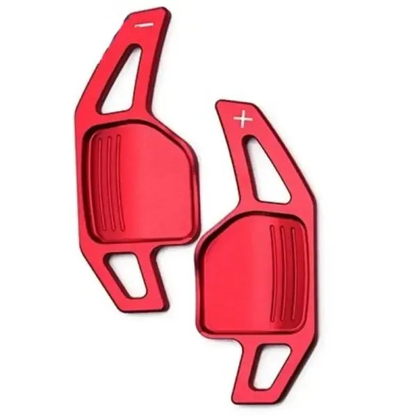 Car Steering Wheel Shift Paddles Shifter Red Sk-btbp-040 CC-3482 Compatible With Audi A1 A7 2010-2011 / A3 A4 A5 A6 A8 S4 S6 S8 Rs4 Rs5 Rs6 2006-2011 / Q5 R8 2009-2011 / Q7 Tt Tts 2007-2011