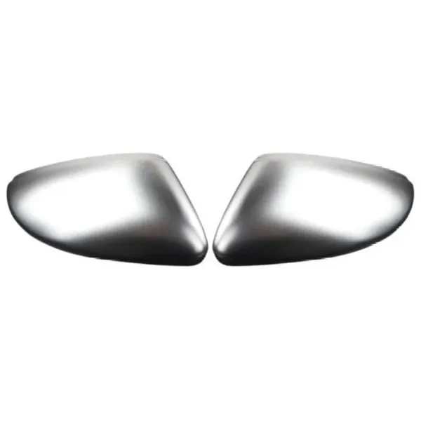 Upgrade Rear Side View Gli Style Mirror Cover Frame Trim Chrome Silver CC-7228 Compatible With Vw Volkswagen Jetta Mk6 2015-2017